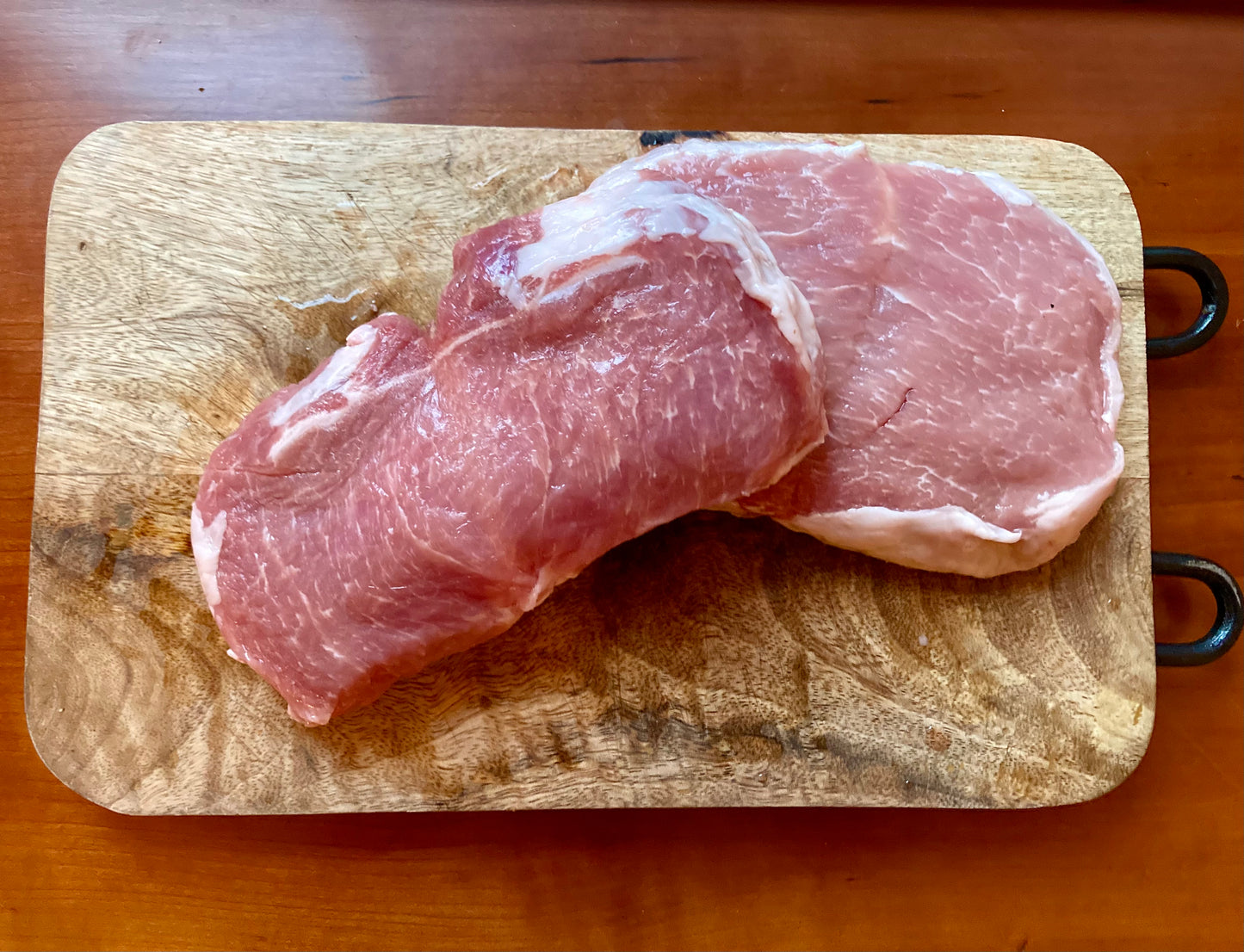 Boneless pork chops