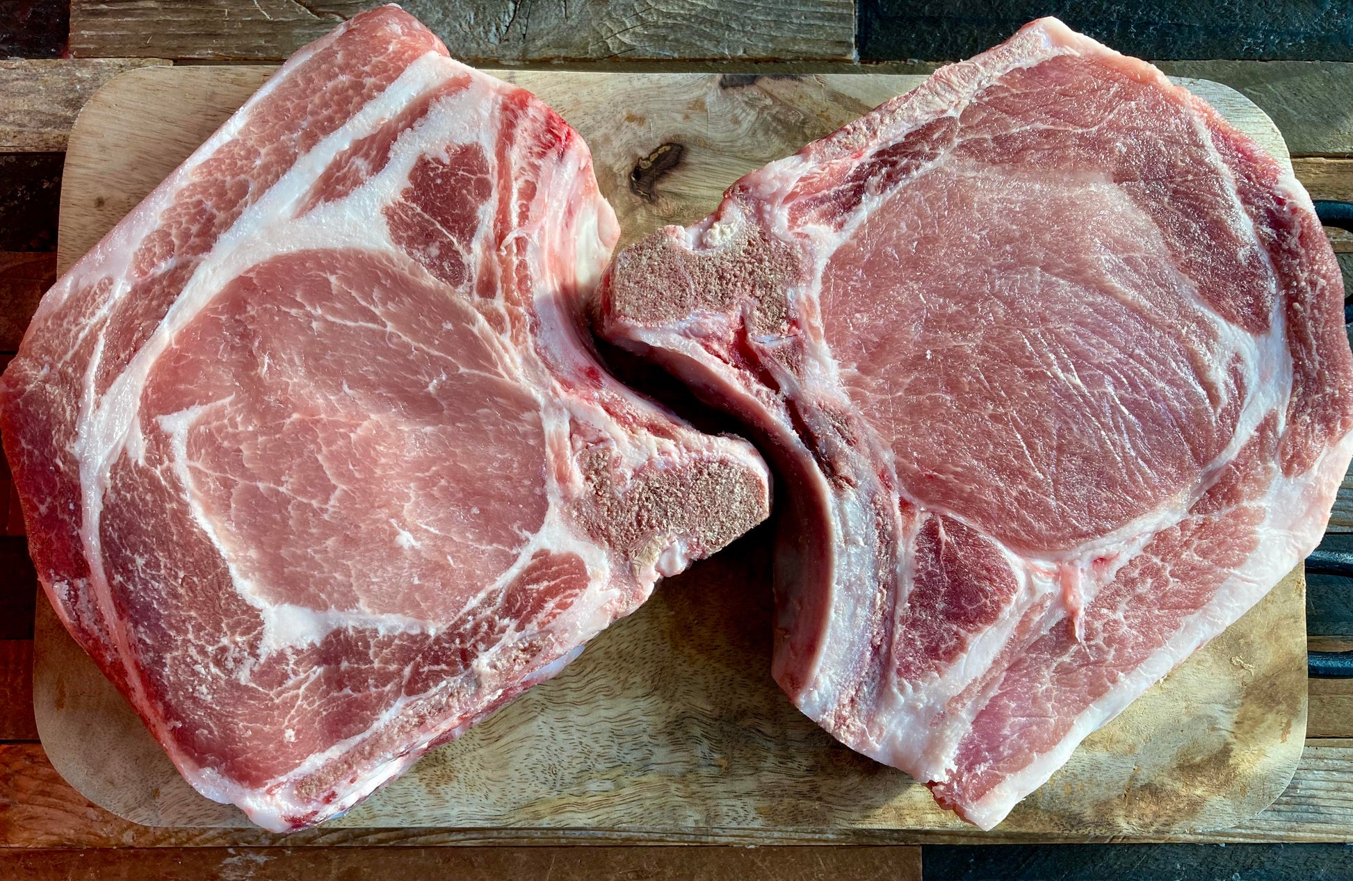 West Fork Farmstead pork chops