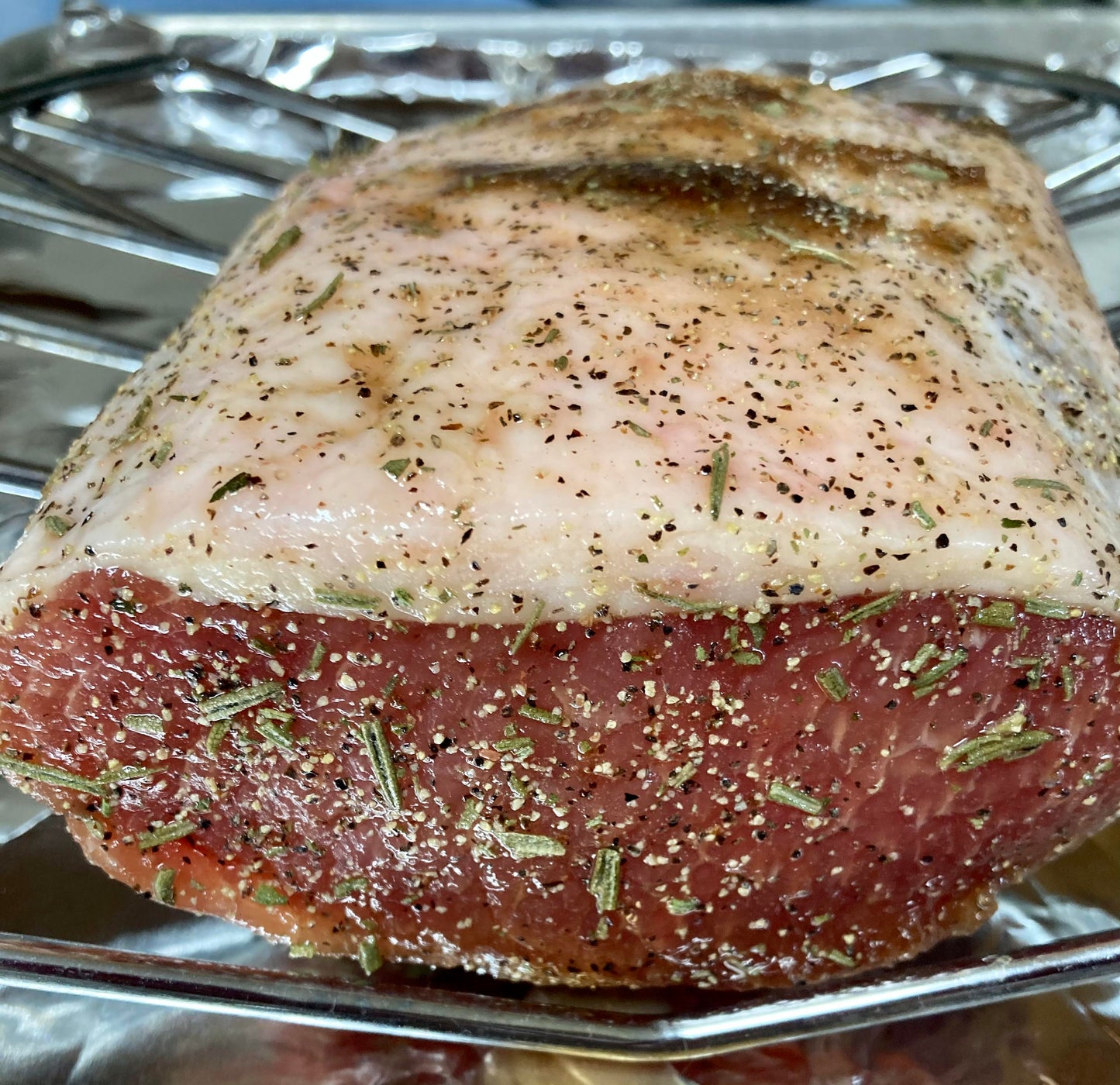 Pork loin with herbs