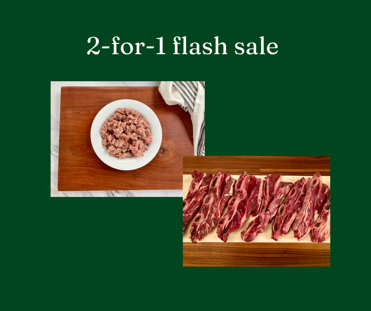 2-for-1 flash sale