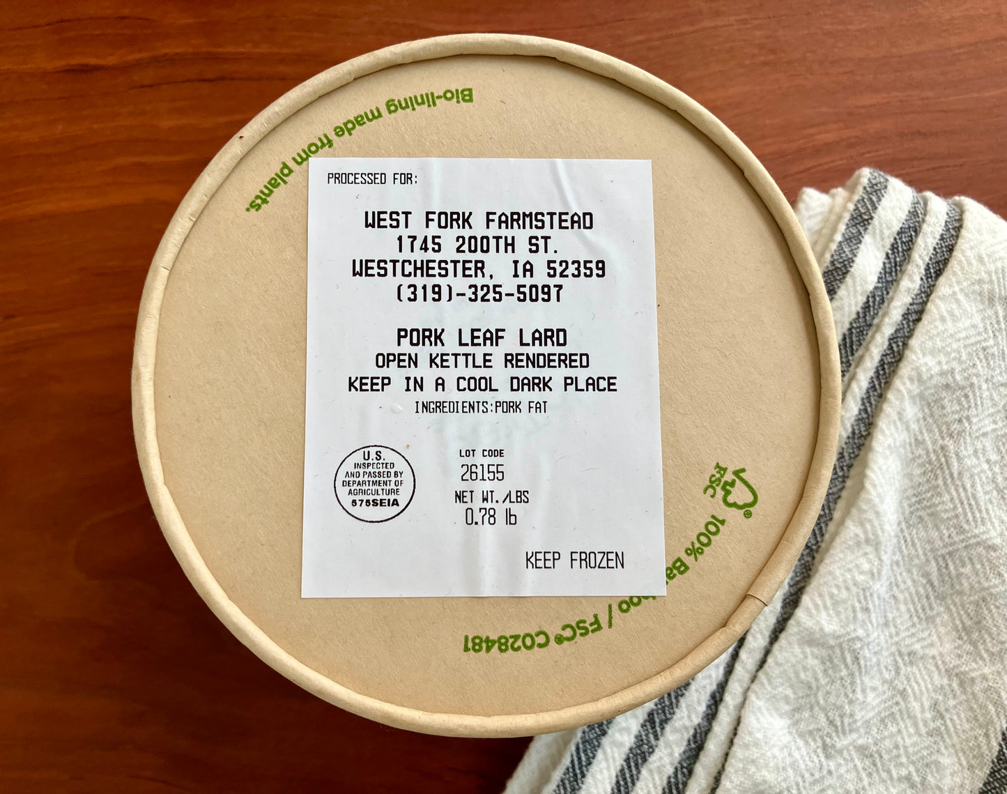 Pork leaf lard