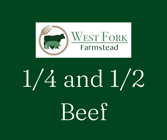 1/4 or 1/2 beef deposit