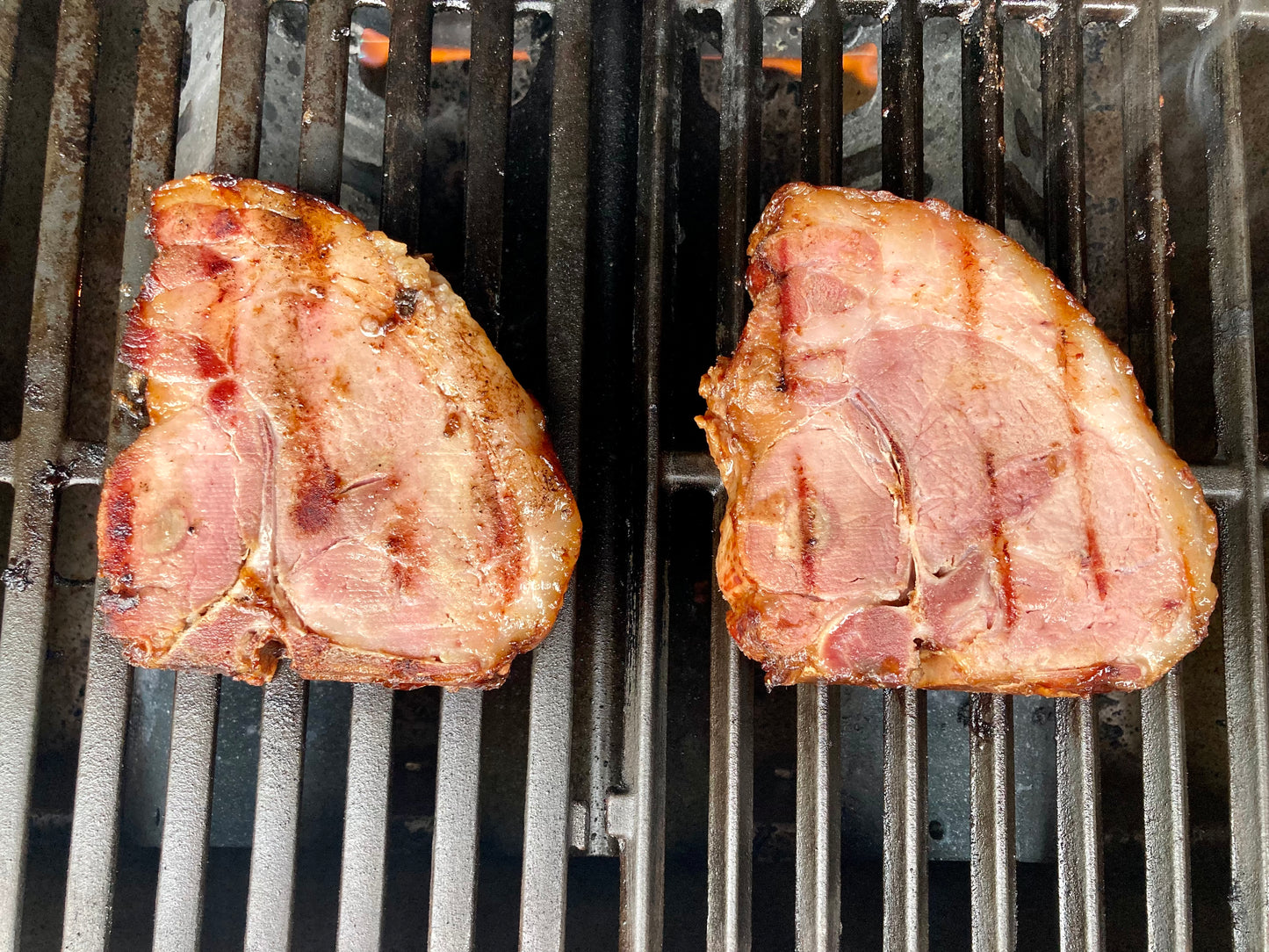 Smoked pork chops